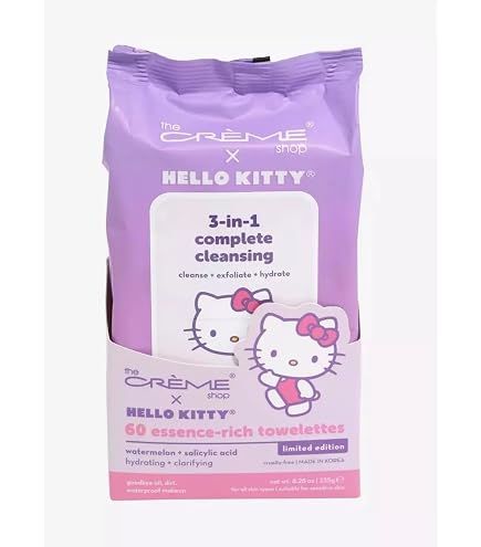 Amazon.com: The Crème Shop Power Fusion Makeup Remover Wipes Made